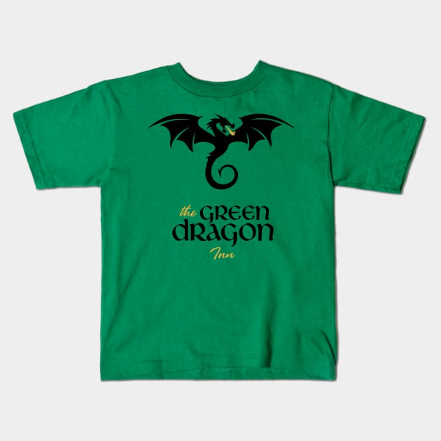 the green dragon Kids T-Shirt by creativeballoon